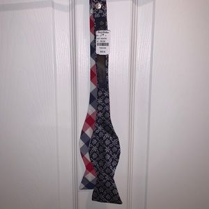 Brooks Brothers Double-Sided Gingham Floral Bow Tie
